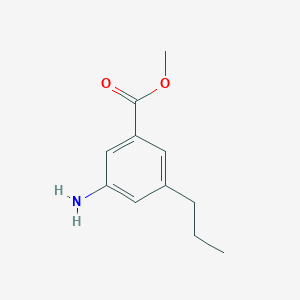 molecular formula C11H15NO2 B8460504 Methyl 3-amino-5-propylbenzoate 