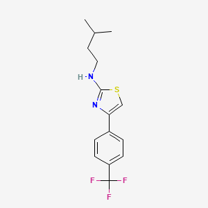 N-(3-Methylbutyl)-4-[4-(trifluoromethyl)phenyl]-1,3-thiazol-2-amine