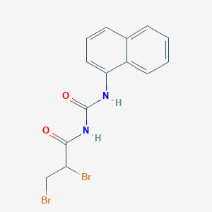 2,3-Dibromo-N-[(naphthalen-1-yl)carbamoyl]propanamide