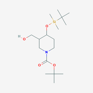 Tert-butyl 4-[tert-butyl(dimethyl)silyl]oxy-3-(hydroxymethyl)piperidine-1-carboxylate