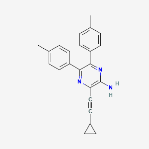 3-(Cyclopropylethynyl)-5,6-di-p-tolylpyrazin-2-amine