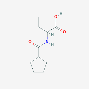 molecular formula C10H17NO3 B8460645 2-[(Cyclopentylcarbonyl)amino]butanoic acid 