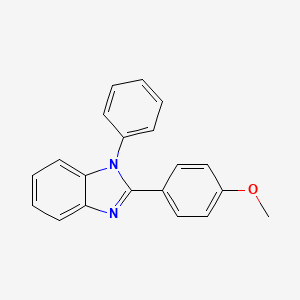 molecular formula C20H16N2O B8460657 1-Phenyl-2-(4-methoxyphenyl)benzimidazole CAS No. 2620-84-0