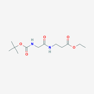 Ethyl 3-(2-{(tert-butoxycarbonyl)amino}acetylamino)propionate