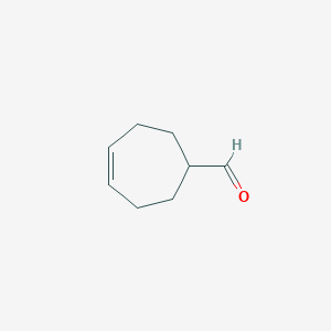 molecular formula C8H12O B8460668 Cyclohept-4-enecarboxaldehyde 