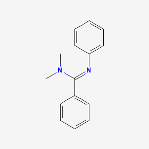 molecular formula C15H16N2 B8460690 N,N-Dimethyl-N'-phenyl-benzamidine CAS No. 2397-36-6