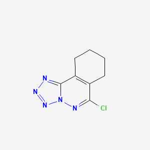 molecular formula C8H8ClN5 B8460768 6-Chloro-7,8,9,10-tetrahydrotetrazolo[5,1-a]phthalazine CAS No. 89989-69-5