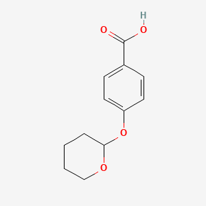 molecular formula C12H14O4 B8460807 4-(tetrahydro-2H-pyran-2-yloxy)benzoic acid 