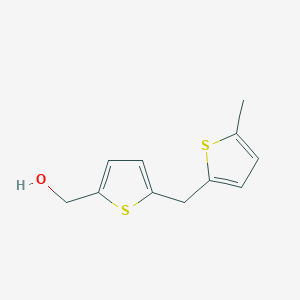 molecular formula C11H12OS2 B8460841 (5-(5-Methyl-thiophen-2-ylmethyl)-thiophen-2-yl)-methanol 