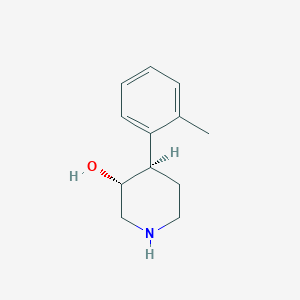 molecular formula C12H17NO B8460847 (3R*,4R*)-4-o-tolyl-piperidin-3-ol 