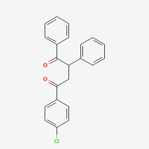 molecular formula C22H17ClO2 B8460850 1,4-Butanedione, 4-(4-chlorophenyl)-1,2-diphenyl- CAS No. 65690-99-5