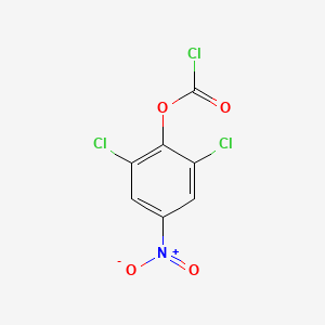 molecular formula C7H2Cl3NO4 B8460875 2,6-Dichloro-4-nitrophenyl chloroformate 