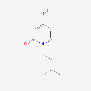 molecular formula C10H15NO2 B8460877 4-hydroxy-1-(3-methylbutyl)-1H-pyridin-2-one 