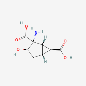 (1S,2R,3S,5R,6S)-2-amino-3-hydroxy-bicyclo[3.1.0]hexane-2,6-dicarboxylic acid