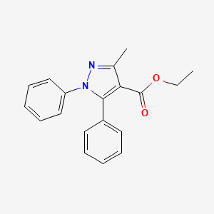 molecular formula C19H18N2O2 B8460915 3-methyl-1,5-diphenyl-1H-pyrazole-4-carboxylic acid ethylester 