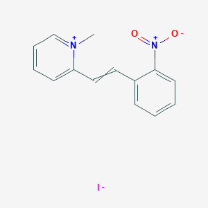 1-Methyl-2-[2-(2-nitrophenyl)ethenyl]pyridin-1-ium iodide