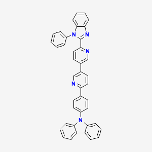 9-[4-[5-[6-(1-Phenylbenzimidazol-2-yl)pyridin-3-yl]pyridin-2-yl]phenyl]carbazole