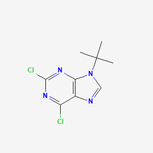 molecular formula C9H10Cl2N4 B8460934 9-(tert-butyl)-2,6-dichloro-9H-purine 