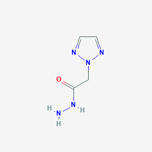 molecular formula C4H7N5O B8460940 [1,2,3]Triazol-2-yl-acetic acid hydrazide 