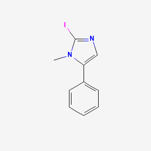molecular formula C10H9IN2 B8460950 2-iodo-1-methyl-5-phenyl-1H-imidazole 