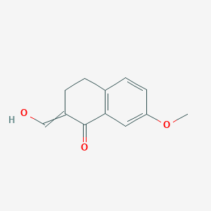 molecular formula C12H12O3 B8461017 2-(Hydroxymethylidene)-7-methoxy-3,4-dihydronaphthalen-1(2H)-one CAS No. 2800-94-4