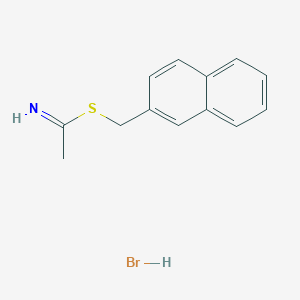 molecular formula C13H14BrNS B8461023 2-Naphthylmethyl ethanimidothioate hydrobromide CAS No. 180002-24-8