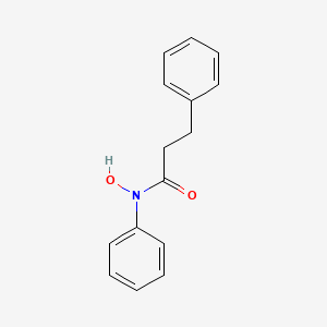molecular formula C15H15NO2 B8461024 N-Hydroxy-N,3-diphenylpropanamide CAS No. 65690-71-3