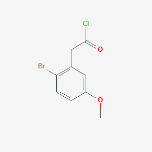 molecular formula C9H8BrClO2 B8461039 5-Methoxy-2-bromophenylacetyl chloride 