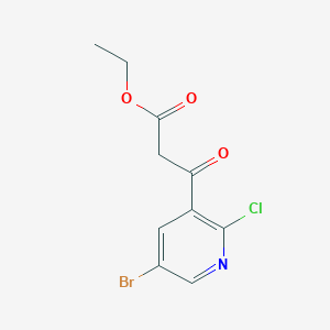 molecular formula C10H9BrClNO3 B8461174 Ethyl 3-(5-bromo-2-chloropyridin-3-yl)-3-oxopropanoate 