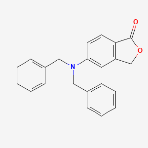 molecular formula C22H19NO2 B8461185 5-dibenzylamino-3H-isobenzofuran-1-one CAS No. 612851-04-4