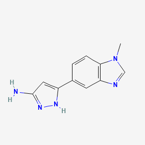 5-(1-methyl-1H-1,3-benzodiazol-5-yl)-1H-pyrazol-3-amine