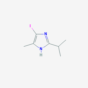 molecular formula C7H11IN2 B8461198 5-Iodo-2-isopropyl-4-methyl-1H-imidazole 