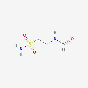 molecular formula C3H8N2O3S B8461218 2-Formamidoethylsulfonamide 