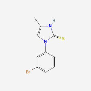 molecular formula C10H9BrN2S B8461234 1-(3-bromo-phenyl)-4-methyl-1H-imidazole-2-thiol 