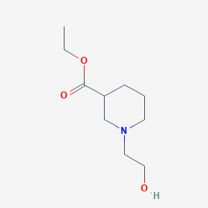 molecular formula C10H19NO3 B8461254 Ethyl 1-(2-hydroxyethyl)piperidine-3-carboxylate 