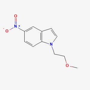 molecular formula C11H12N2O3 B8461258 1-(2-methoxyethyl)-5-nitro-1H-indole 