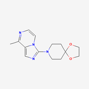 1,4-Dioxa-8-azaspiro[4.5]decane,8-(8-methylimidazo[1,5-a]pyrazin-3-yl)-