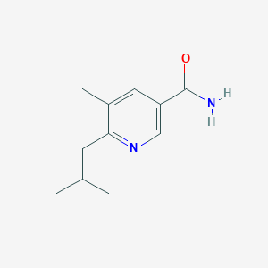 molecular formula C11H16N2O B8461270 6-Isobutyl-5-methyl-nicotinamide 