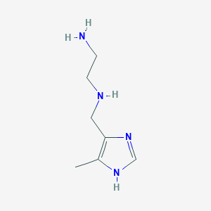 molecular formula C7H14N4 B8461303 N-(5-methyl-4-imidazolylmethyl)ethylenediamine 