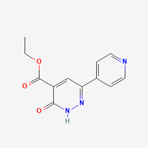 Ethyl 3-oxo-6-(pyridin-4-yl)-2,3-dihydropyridazine-4-carboxylate