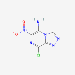 8-Chloro-6-nitro-[1,2,4]triazolo[4,3-a]pyrazin-5-amine