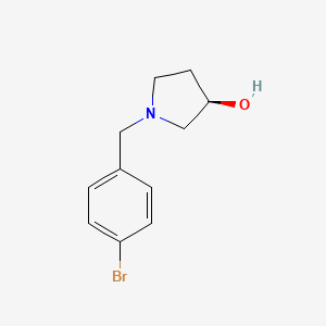 molecular formula C11H14BrNO B8461344 (R)-1-(4-Bromobenzyl)pyrrolidin-3-ol 