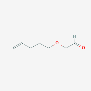 molecular formula C7H12O2 B8461381 2-(Pent-4-enyloxy)acetaldehyde 