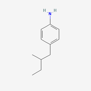 molecular formula C11H17N B8461403 4-(2-Methylbutyl)aniline 