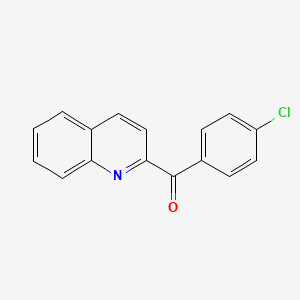 molecular formula C16H10ClNO B8461467 2-(4-Chlorobenzoyl)quinoline 