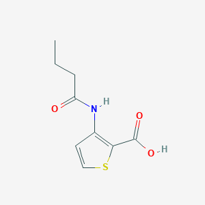 molecular formula C9H11NO3S B8461483 3-(Butyrylamino)thiophene-2-carboxylic acid 