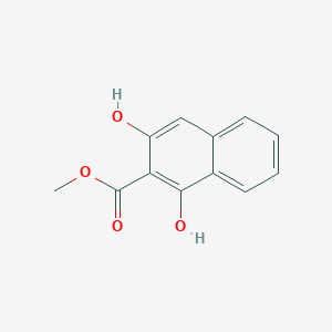 molecular formula C12H10O4 B8461553 1,3-Dihydroxy-2-naphthoic acid methyl ester 