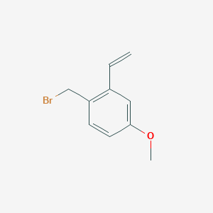 molecular formula C10H11BrO B8461589 1-Bromomethyl-4-methoxy-2-vinylbenzene 