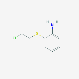 molecular formula C8H10ClNS B8461614 2-(2-Chloroethylthio)aniline 