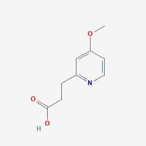 molecular formula C9H11NO3 B8461620 3-(4-Methoxypyridin-2-yl)propionic acid 